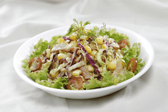Salad bắp cải xốt mè