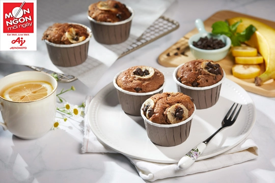 Bày Mẹ cách làm bánh Muffin chuối socola đơn giản và đủ dinh dưỡng cho Bé